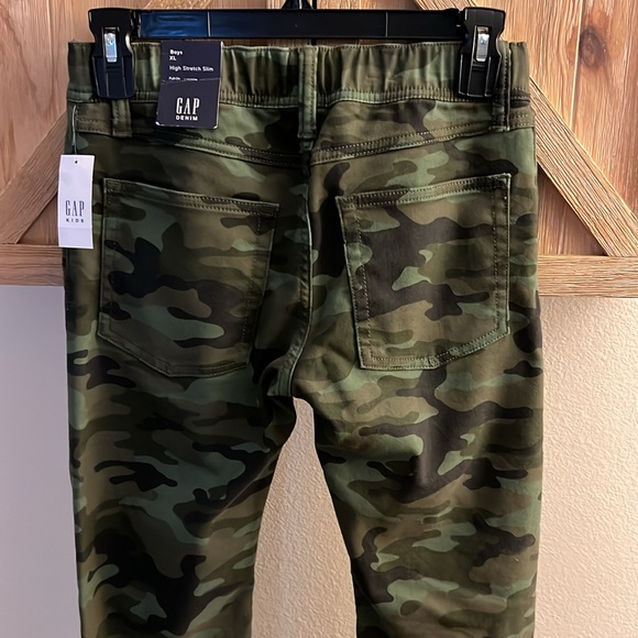 (12) GAP Denim Camo Stretch Slip-on Slim Leg Sits Below Waist Cozy washwell - Picture 7 of 10